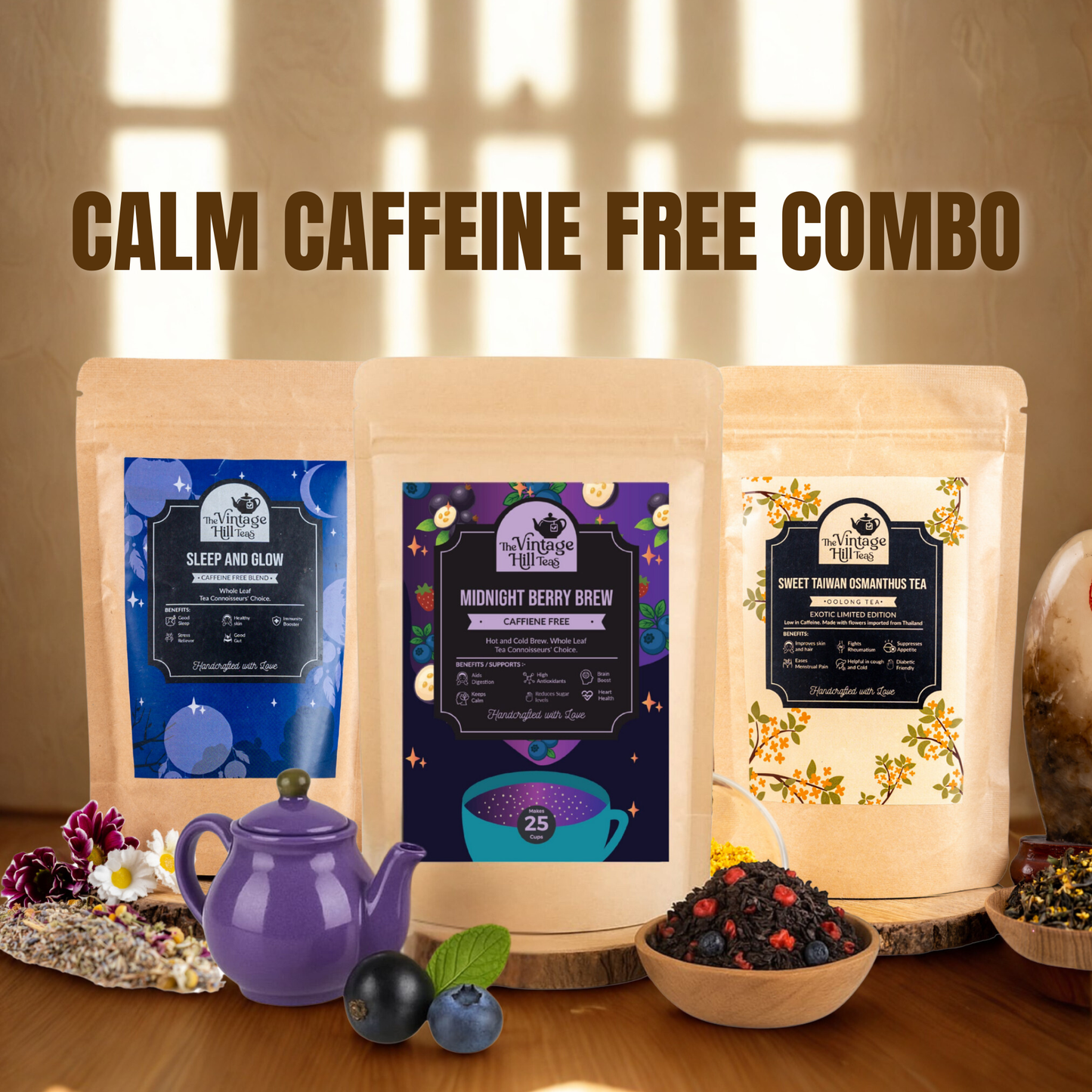 Calm Caffeine Free Tea Combo