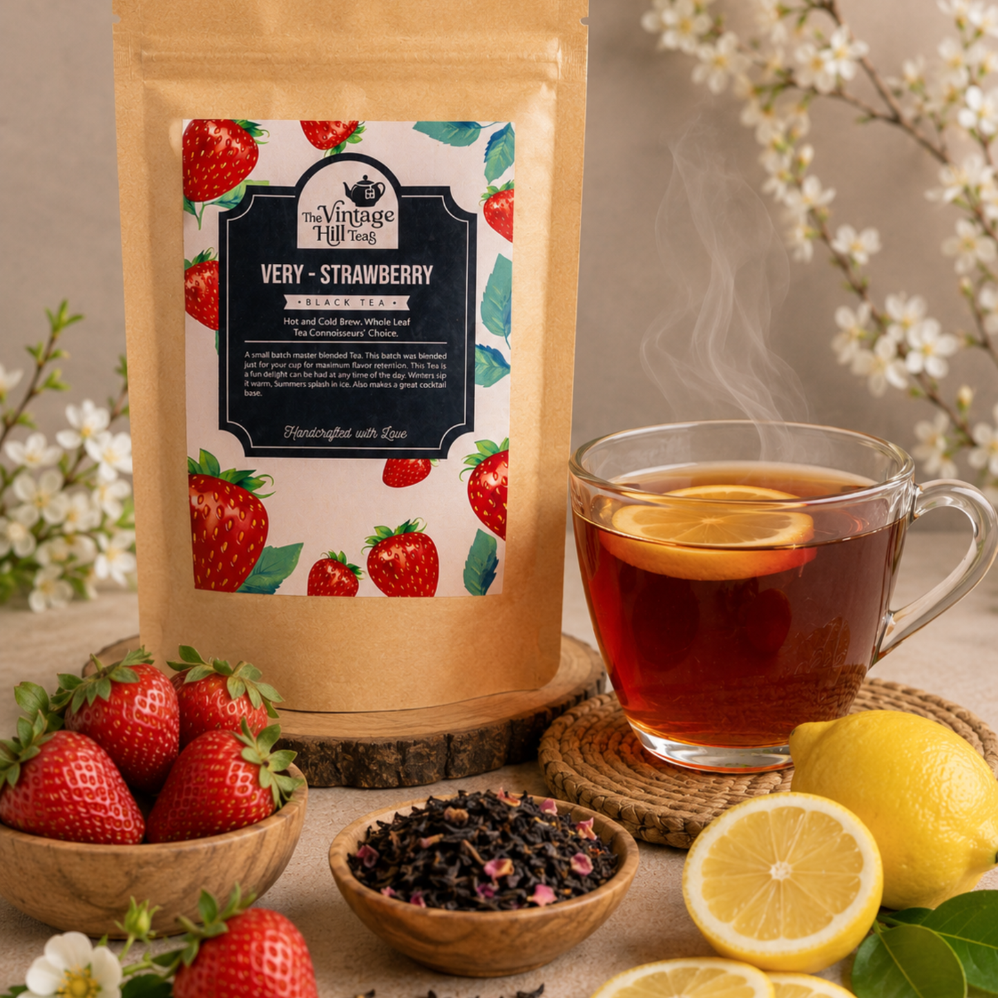 Very Strawberry Black Tea | Premium Loose Leaf Tea