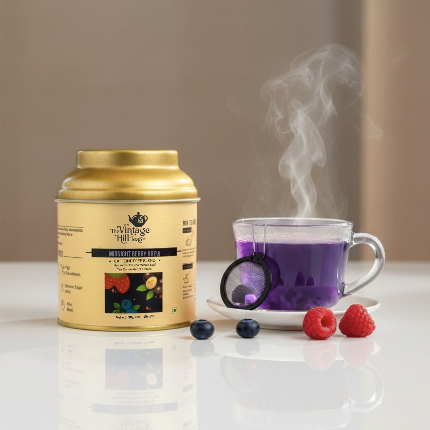 Midnight Berry Brew Caffiene-Free Tea | Premium Loose Leaf Tea