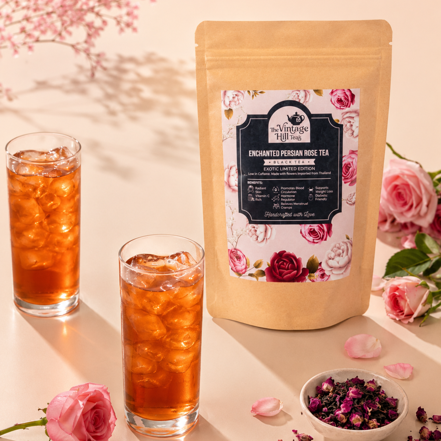 Enchanted Persian Rose Caffiene-free Tea | Premium Loose Leaf Tea