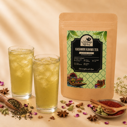 Himalayan Kashmiri Kahwa Green Tea | Premium Loose Leaf Tea