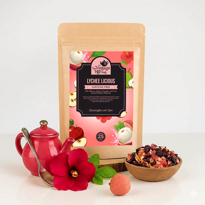 Lychee Dewdrop Caffiene-Free Tea | Premium Loose Leaf Tea