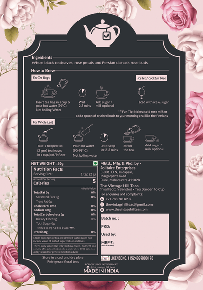 Enchanted Persian Rose Caffine-free