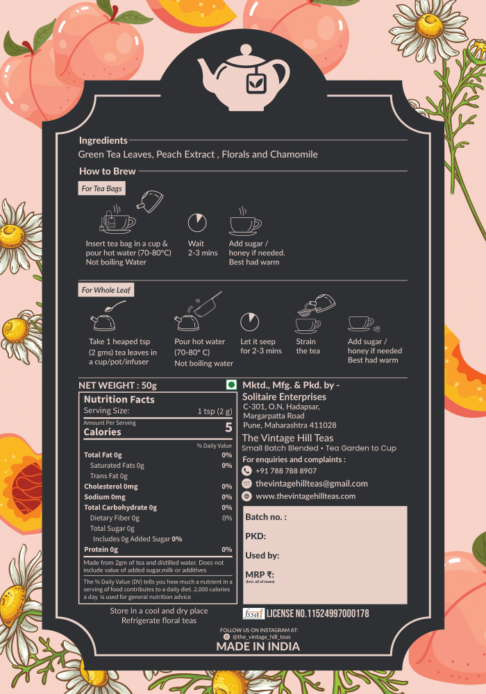 Vintage Peach Serenity