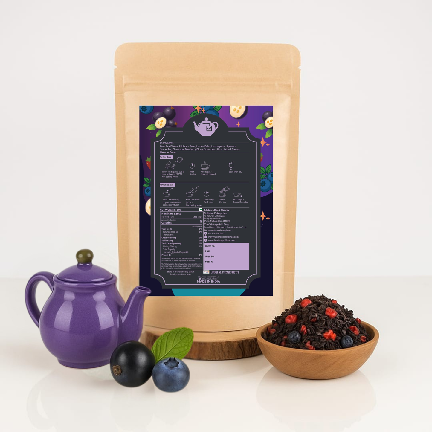 Midnight Berry Brew Caffiene-Free Tea